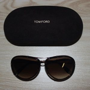 Tom Ford Cyrille TF109 Aviator Sunglasses w/ Sunglasses Case